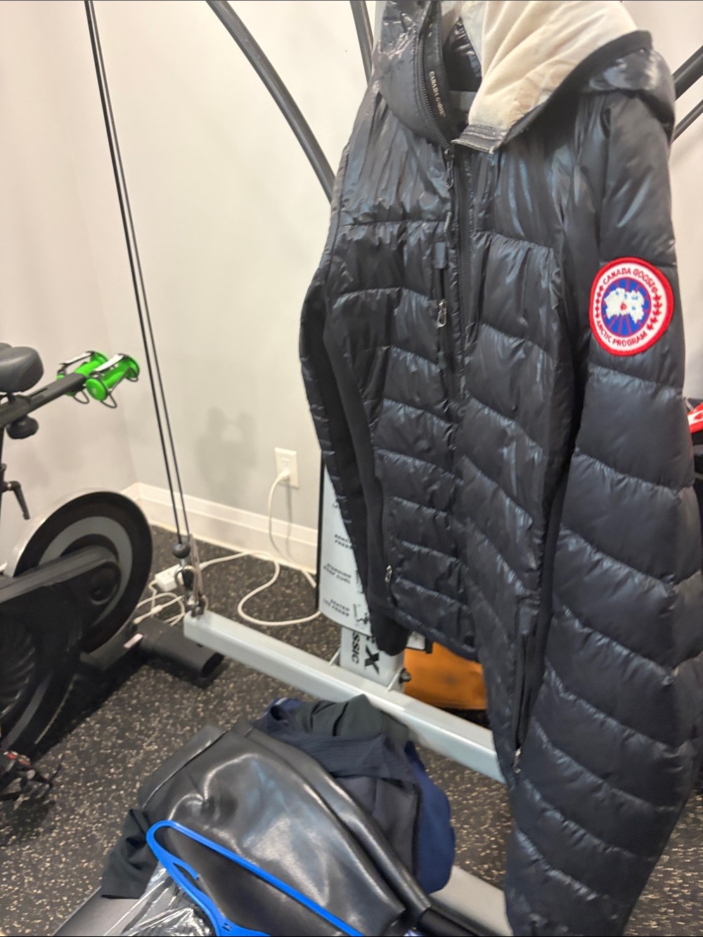 Canada Goose Black Quilted Hooded Puffer with Cream Lining - Picture 6 of 16